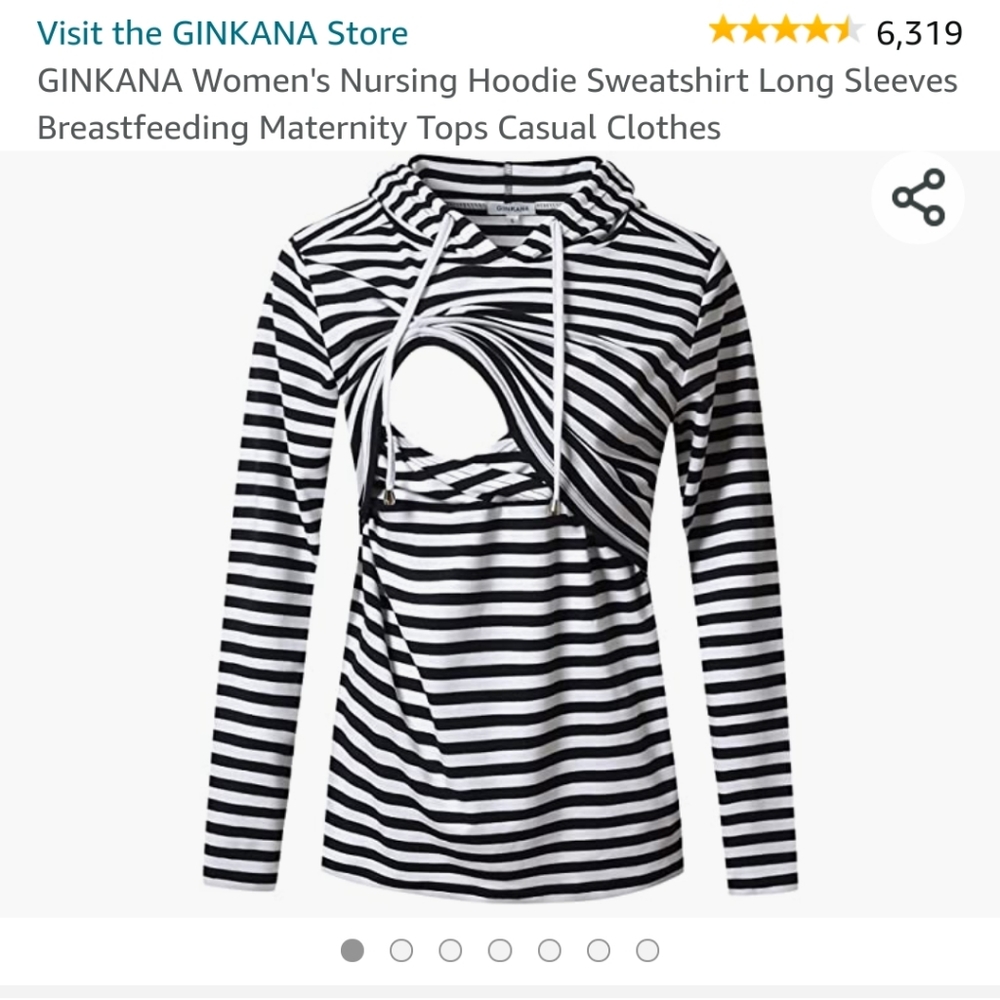 Ginkana nursing sweatshirt/top
